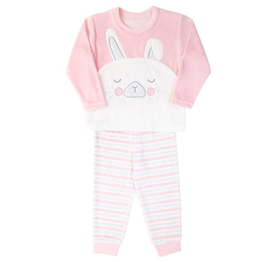 Baby Girls Velour Pyjamas